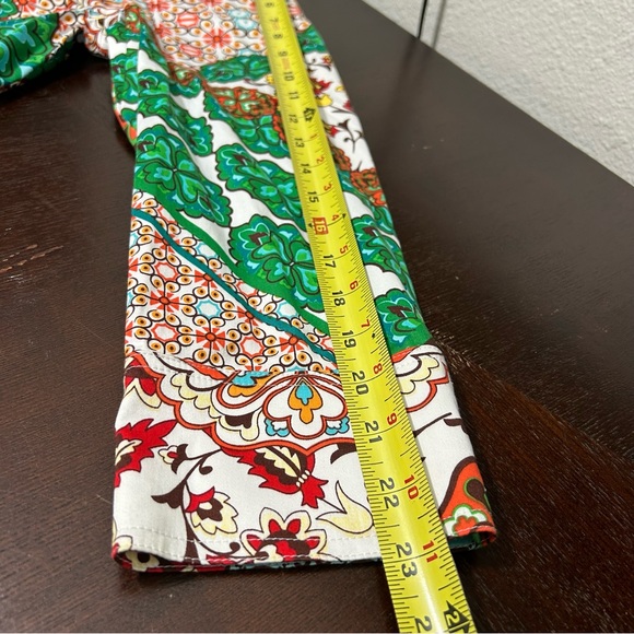 DRAPER’S & DAMON’S Petites Colorful Floral Patchwork Mandarin Collar Jacket PXL - Picture 12 of 12